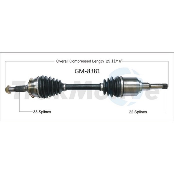 Surtrack Axle Cv Axle Shaft, Gm-8381 GM-8381 - main